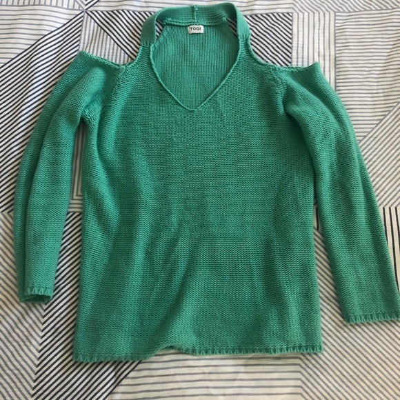 Tobi Sweaters - Aqua Tobi Sweater